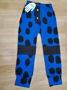NWT!!! MSRP $62 BANGBANG COPENHAGEN HERO PANT KIDS UNISEX SIZE 1-2 BLUE/BLACK - Picture 1 of 5