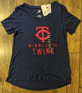 Minnesota Twins Official  Baseball MLB Womens Soft Jersey T-shirt Size Small NWT - Picture 1 of 7