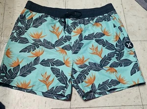 Hurley Men's Phantom Paradise 16"  Boardshorts XL Aqua - Picture 1 of 3