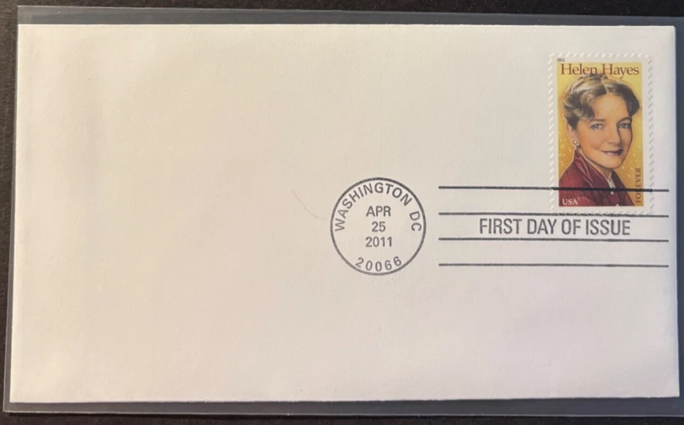 #4525 Helen Hayes FDC, USPS cancel, no cachet - Image 1 of 1