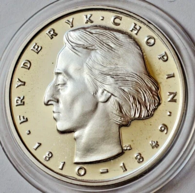 Poland 50 Zlotych, 1972, Frederic CHOPIN, Silver coin. - Image 1 of 2