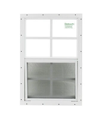 Shed Window 12" x 18" White Flush SAFETY /TEMPERED GLASS Playhouses Coops - Image 1 of 4