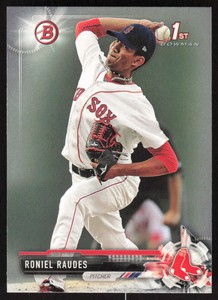 2017 Bowman Prospects  Roniel Raudes 1st Bowman #BP6 Boston Red Sox