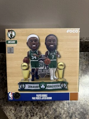 Paul Pierce & Jaylen Brown Boston Celtics Campeones NBA Antes y Ahora Bobblehead Foto 1 de 4