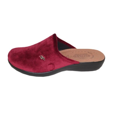 Fly Flot,Damenhauspantoffel,bordo, Gr.36,37,38,39,40,41,42