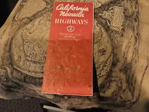 1936 California / Nevada Road Map, Associated Oil Company. Rare - Picture 1 of 7