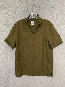 Zara Womens Relaxed Fit Top short Sleeve Size Small Green Adult - Picture 1 of 5