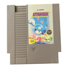 NES Stinger Cartridge Nintendo Konami Shooter Tested w/ Sleeve