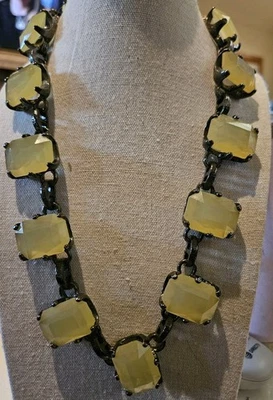 Collar clásico de piedra vasolina facetada J CREW 20 pulgadas Foto 1 de 3