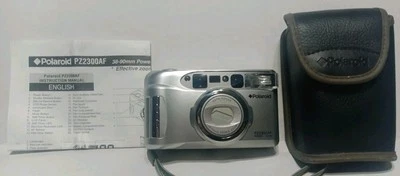 Polaroid Camera PZ2300 AF 35mm Point & Shoot Film Silver Zoom Works Read Descrip - Image 1 of 4