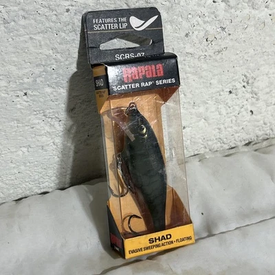 Discontinued Rapala SCRC-07 Mardi Gras Scatter Rap Shad Crankbait Fishing Lure - Image 1 of 4