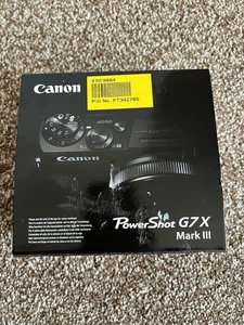 Canon PowerShot G7 X Mark III 20.1MP Compact Camera - Black - BNIH - Free P&P - Picture 1 of 4
