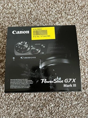 Canon PowerShot G7 X Mark III 20.1MP Compact Camera - Black - BNIH - Free P&P - Image 1 of 4