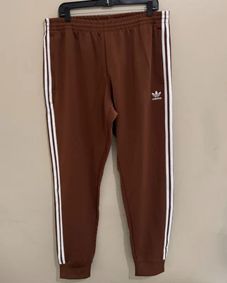 Adidas Originals Adicolor Classic Brown Super Star SST Track Pants 2XL IY9866 - Image 1 of 4