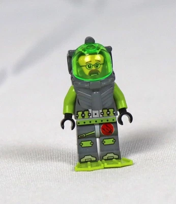 Lego ATL009 Atlantis Diver 6 - Minifigura de Jeff Fisher de juegos 8077, 8075 Foto 1 de 4