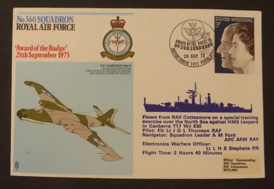 GB 1973 FDC RAF 360 Squadron - Award of the Badge Commemoration - Image 1 of 3