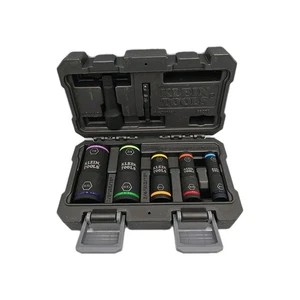Klein Tool Flip Impact Socket Set (66070) 7 Piece SAE 10 Sizes With Case - Picture 1 of 17
