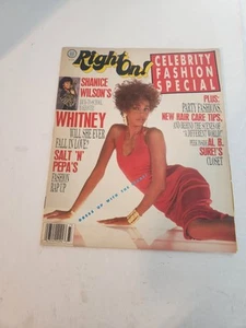 Right On Magazine! Whitney Houston Cover~Al B. Sure~Regina King~ Fall 1988 - Imagen 1 de 13
