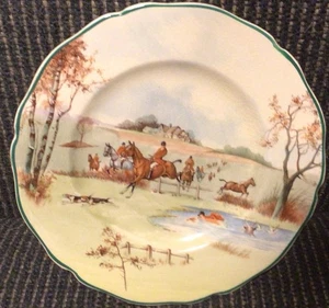 Royal Doulton Fox Hunting Bread Plate #4 - Picture 1 of 2