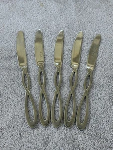 Set Of 5 Cambridge ALLUSION-INFINITY Stainless Dinner Knives 9-3/8” Korea 18/8 - Picture 1 of 16