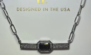 Bomb Party Untamed Necklace - NK51503 Edge Aligned On Hematite Plating - Picture 1 of 4