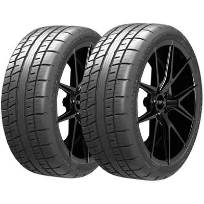 (QTY 2) 205/45ZR17 Uniroyal Power Paw A/S 88Y XL Black Wall Tires Foto 1 de 4