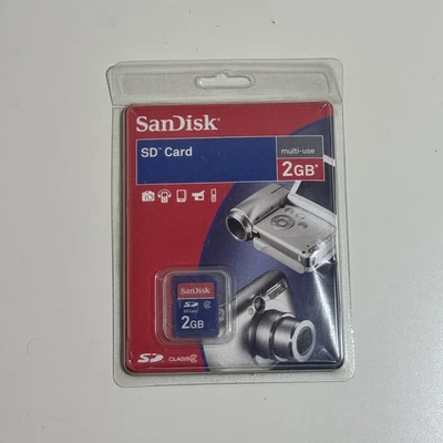SanDisk 2GB SD Secure Digital Flash Memory Card (SDSD-2048-E11) New - Image 1 of 4