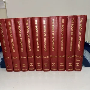 The Book of Knowledge 1-20 Complete Set Children's - 1960 HC Edition - Picture 1 of 22