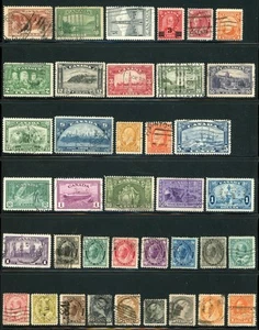 CANADA LOT OF 38 DIFFERENT USED STAMPS !! UU72 - Picture 1 of 1