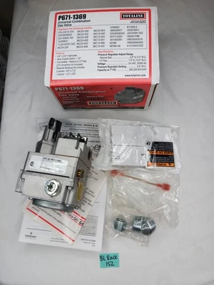 Válvula de gas CARRIER P671-1369 1/2", latón, piloto de pie, conexión NPT Foto 1 de 4