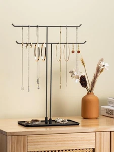 Necklace Holder Jewelry Stand Organizer for Necklaces and Bracelets, Metal Displ - Picture 1 of 1