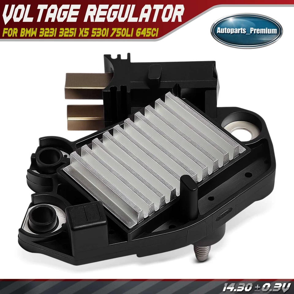Regulador de voltaje del alternador 14,30±0,3V para BMW 323i 325i X5 530i 750Li 645Ci Foto 1 de 4