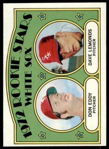 1972 Topps White Sox Rookies - Don Eddy/Dave Lemonds  EX-MINT RC Chicago White