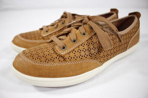 Scarpe Timberland Earthkeepers donna 9 Northport pelle Oxford sneakers marrone