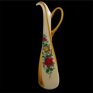 Murano Blown ART Glass Vace Applied Glass Cased Glass Roses, Collectable Vintage - Picture 1 of 13