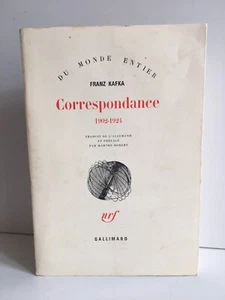 Franz KAFKA correspondances 1902-1924 du monde entier Gallimard NRF 1965 - Imagen 1 de 9