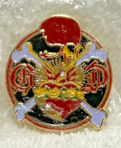 Grateful Dead Crossbones Pin Reckoning For The Faithful Rick Griffin Album Art - Picture 1 of 1