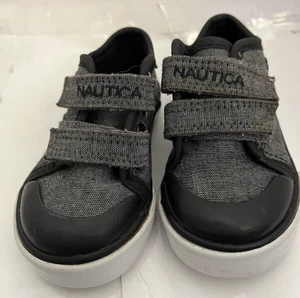 Nautica Gray Black & White Toddler Sneakers US Size 5 Pre-owned - Picture 1 of 3