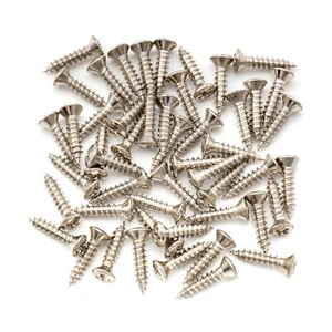 Musiclily Ultra 50Pcs Nickel 3x12mm Stainless Steel Guitar Bass Pickguard Screws - Picture 1 of 5