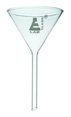75mm Eisco Glass Filter Funnel Short Stem Lab Glass Filter Funnel 75 mm - Image 1 of 2