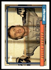 1992 Topps Baseball Card Kelly Gruber Toronto Blue Jays #298
