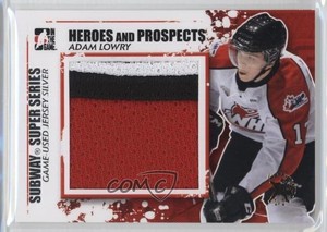 2011-12 ITG Heroes and Prospects Silver Jersey Spring Expo 1/1 Adam Lowry 2a8