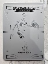 2022/23 Panini Obsidian Kyle Kuzma #76 Base Black 1/1 Printing Plate 