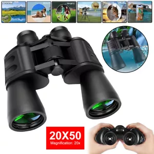 Hunting 20X 50 Zoom Binocular HD Day/Night Vision CAM Outdoor Portable Telescope - Picture 1 of 15