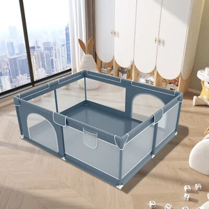 Laufstall Laufgitter Baby bett Spielstall Krabbelgitter Spielgitter mit Einstieg - Bild 1 von 12