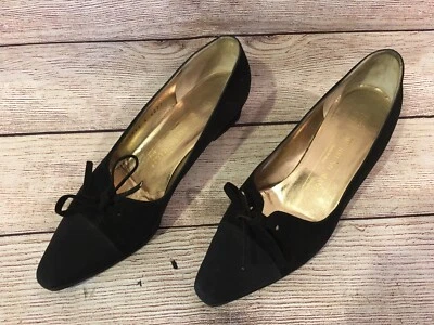  Vintage Bruno Magli Women Suede Lace Up Dress Shoes Sz. 8AA - Image 1 of 4