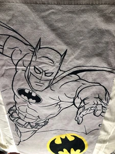 Vintage Batman Beach Towel 26X46" Gray Kids Bath - Picture 1 of 2