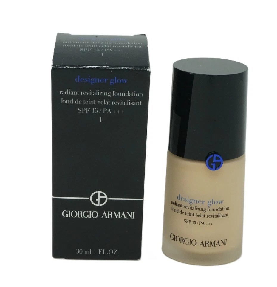 Giorgio Armani designer glow revitalizing foundation SPF 15 30 ml 1 - Bild 1 von 1