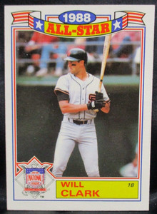 1989 Topps 1988 All-Stars Will Clark Baseball Card #13 of 22