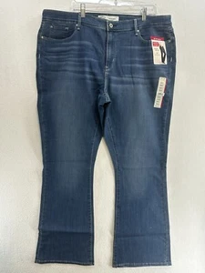 Signature Levi Strauss Women’s Mid Rise Bootcut 22M W36 L32 NWT Jeans - Picture 1 of 15